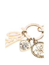 Portachiavi Guess cuore scritta logo Oro